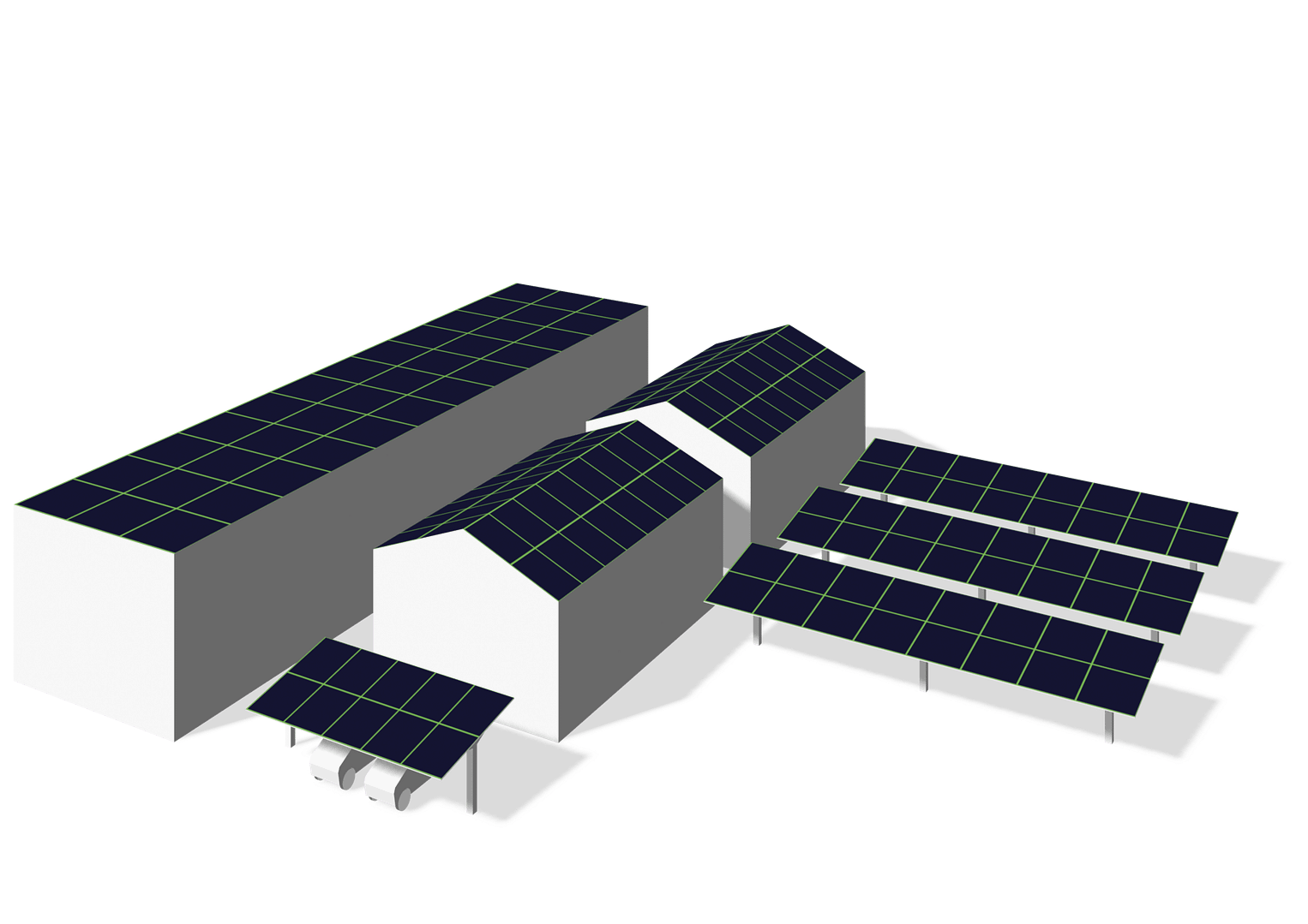 impianti residenziali, aziendali, campi e pensiline auto fotovoltaici